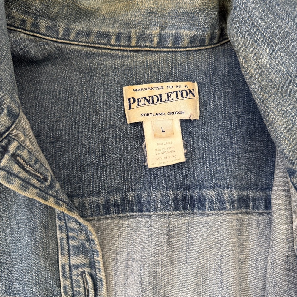 Pendleton vintage  Light Blue Denim Jacket - Picture 2 of 2